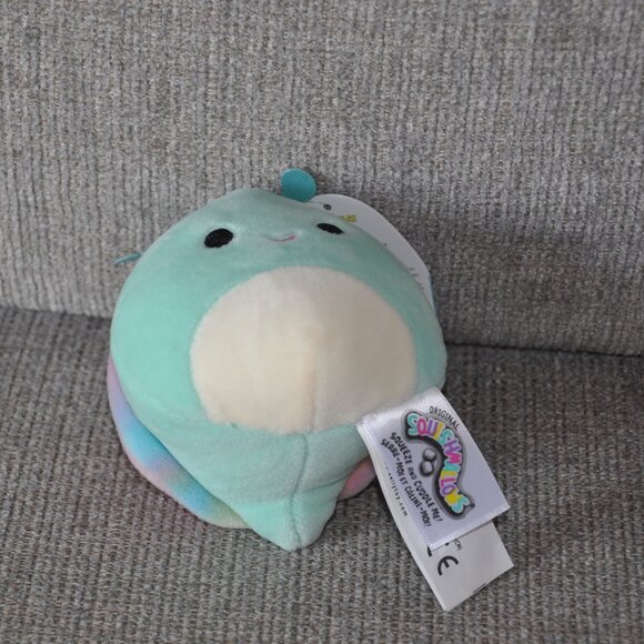 NEW With Tag 3.5" Clip Squishmallow Sid the Snail Tie Dye KellyToy Plush - Picture 5 of 6